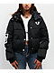 True Religion Patched Black Crop Puffer Jacket - Thumbnail image 1 of 7