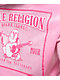 True Religion Pink Velour Crystal Shrunken Zip Hoodie - Thumbnail image 3 of 5