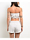 True Religion Puff-Print Heather Oatmeal Tube Top - Thumbnail image 2 of 4