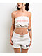 True Religion Puff-Print Heather Oatmeal Tube Top - Thumbnail image 1 of 4