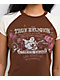 True Religion Raglan Brown & White Crop T-Shirt - Thumbnail image 3 of 4