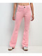 True Religion Raw Edge Big T Candy Pink Flare Sweatpants - Thumbnail image 1 of 6