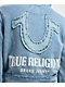 True Religion Raw Edge Shrunken Big T Pacific Wash Crop Zip Hoodie - Thumbnail image 3 of 6