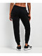 True Religion Retro Crystal Logo Black High Rise Jogger Sweatpants - Thumbnail image 2 of 5