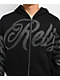 True Religion Rhinestone Script Black Boxy Zip Hoodie  - Thumbnail image 4 of 11