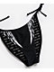 True Religion Rhinestone Wings Black High Leg Bikini Bottom              - Thumbnail image 5 of 5