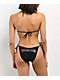 True Religion Rhinestone Wings Black High Leg Bikini Bottom              - Thumbnail image 2 of 5