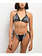 True Religion Rhinestone Wings Black High Leg Bikini Bottom              - Thumbnail image 1 of 5