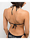 True Religion Rhinestone Wings Black Triangle Bikini Top - Thumbnail image 2 of 3