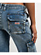 True Religion Ricki Blue Zip Cargo Jeans - Thumbnail image 4 of 8
