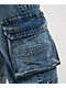 True Religion Ricki Blue Zip Cargo Jeans - Thumbnail image 5 of 8