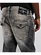 True Religion Ricky Faded Super T Grey Wash Straight Leg Jeans - Thumbnail image 4 of 5