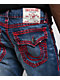 True Religion Ricky Super Q Muphrid Dark Wash Straight Leg Jeans - Thumbnail image 5 of 6