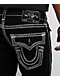 True Religion Ricky Super QT Flap Black Straight Leg Jeans - Thumbnail image 4 of 6