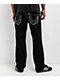 True Religion Ricky Super QT Flap Black Straight Leg Jeans - Thumbnail image 2 of 6
