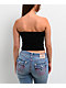 True Religion Ruched Black Tube Top - Thumbnail image 2 of 6