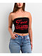 True Religion Ruched Black Tube Top - Thumbnail image 1 of 6