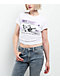 True Religion Ruched Metallic Logo White Crop T-Shirt - Thumbnail image 1 of 4