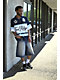 True Religion Rugby Navy, White & Sapphire Relaxed Polo Shirt - Thumbnail image 8 of 8