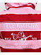 True Religion Rugby Sporty V Notch Pink Stripe Hoodie - Thumbnail image 4 of 6