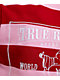 True Religion Rugby Sporty V Notch Pink Stripe Hoodie - Thumbnail image 5 of 6