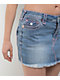 True Religion Sadie Super T Aqua Marine Wash Mini Skirt - Thumbnail image 4 of 5