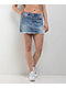 True Religion Sadie Super T Aqua Marine Wash Mini Skirt - Thumbnail image 1 of 5