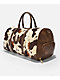 True Religion Scurlock Brown Cow Print Duffel Bag - Thumbnail image 4 of 6