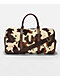 True Religion Scurlock Brown Cow Print Duffel Bag - Thumbnail image 1 of 6