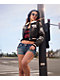True Religion Sherpa Collared Washed Brown Crop Aviator Jacket - Thumbnail image 5 of 12