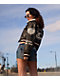 True Religion Sherpa Collared Washed Brown Crop Aviator Jacket - Thumbnail image 11 of 12