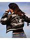True Religion Sherpa Collared Washed Brown Crop Aviator Jacket - Thumbnail image 12 of 12