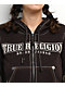 True Religion Shrunken Big T Brown Crop Zip Hoodie - Thumbnail image 4 of 6