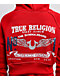 True Religion Shrunken Crystal Wing Barbados Cherry Red Crop Zip Hoodie - Thumbnail image 3 of 5