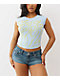 True Religion Sporty Black Ribbed Raglan T-Shirt - Thumbnail image 1 of 3