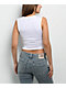 True Religion Square Neck White Crop Tank Top - Thumbnail image 2 of 3