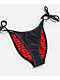 True Religion Stitching Logo Blue High Leg Bikini Bottom - Thumbnail image 4 of 5