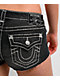 True Religion Super T Flap Black Wash Spicy Shorts - Thumbnail image 4 of 4