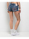 True Religion Super T Flap Wave Lily Spicy Shorts - Thumbnail image 1 of 7