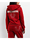 True Religion Super T Fleece Ruby Red Crop Zip Hoodie - Thumbnail image 1 of 5