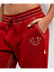 True Religion Super T Fleece Ruby Red Sweatpants - Thumbnail image 5 of 9