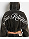 True Religion Super T Rust Brown Wash Crop Zip Hoodie - Thumbnail image 4 of 8