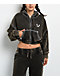 True Religion Super T Rust Brown Wash Crop Zip Hoodie - Thumbnail image 7 of 8