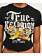 True Religion Tiger Rhinestone Black Crop T-Shirt - Thumbnail image 3 of 3