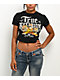 True Religion Tiger Rhinestone Black Crop T-Shirt - Thumbnail image 1 of 3