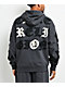 True Religion Tossed Logo Phantom Grey Zip Hoodie - Thumbnail image 2 of 8