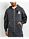 True Religion Tossed Logo Phantom Grey Zip Hoodie - Thumbnail image 1 of 8