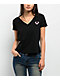 True Religion Tropical Denim Horseshoe Black V-Neck T-Shirt - Thumbnail image 2 of 3