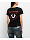 True Religion Tropical Denim Horseshoe Black V-Neck T-Shirt - Thumbnail image 1 of 3