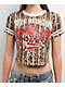 True Religion True Sport Stripe Leopard Print Crop T-Shirt - Thumbnail image 3 of 7